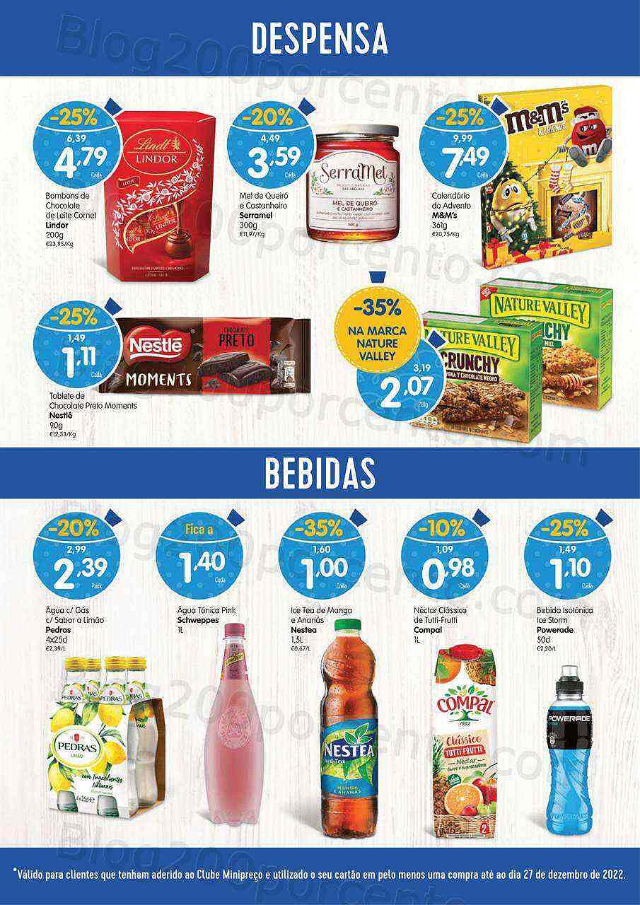 Antevisão Folheto Clube MINIPREÇO Promoções de 29 dezembro a 4 janeiro