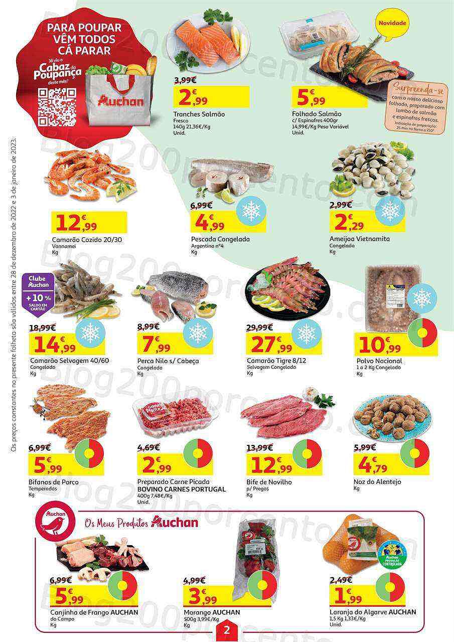 Antevisão Folheto AUCHAN Promoções de 28 dezembro a 3 janeiro