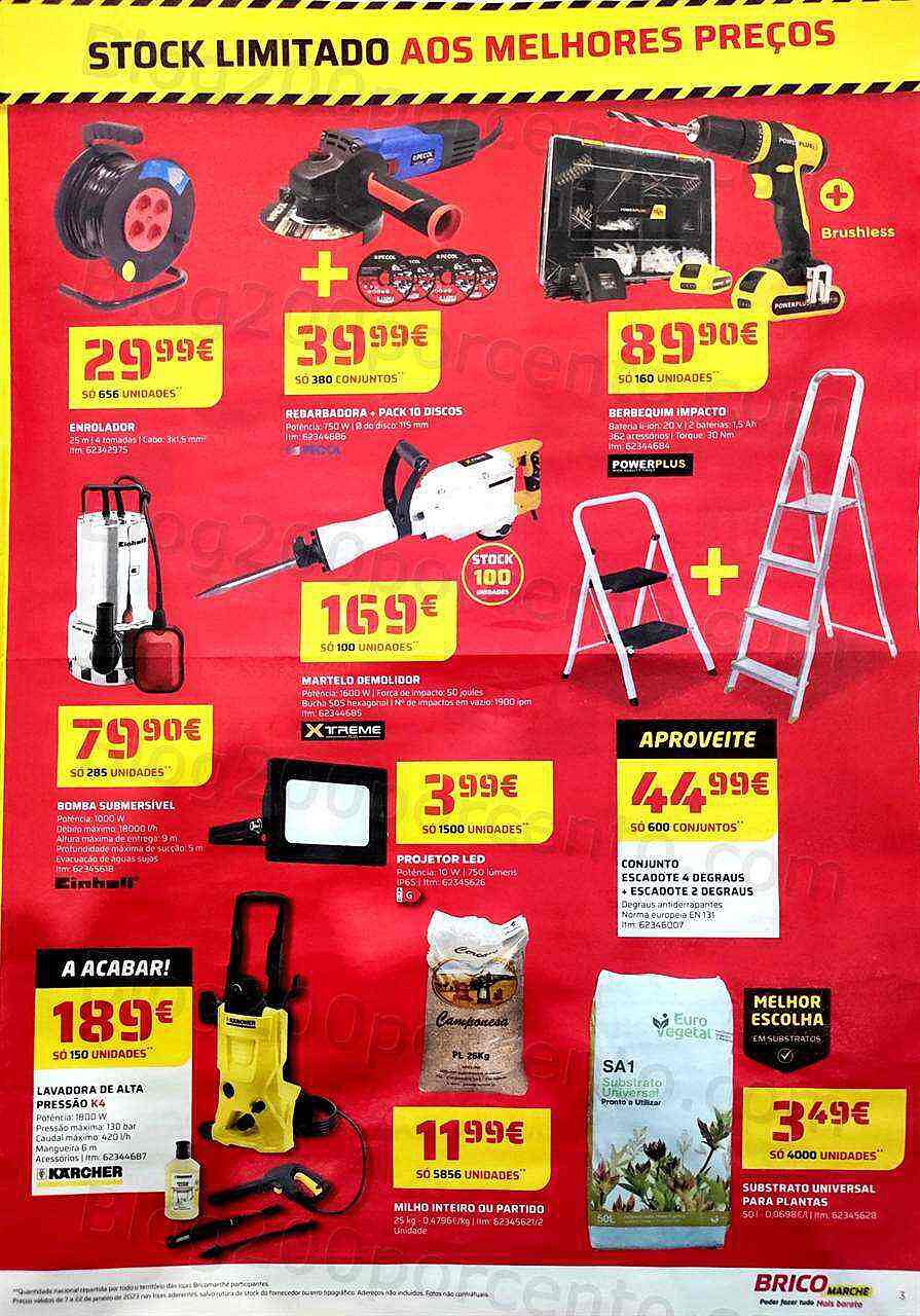 Antevisão Folheto BRICOMARCHÉ Imperdíveis Promoções de 7 a 22 janeiro