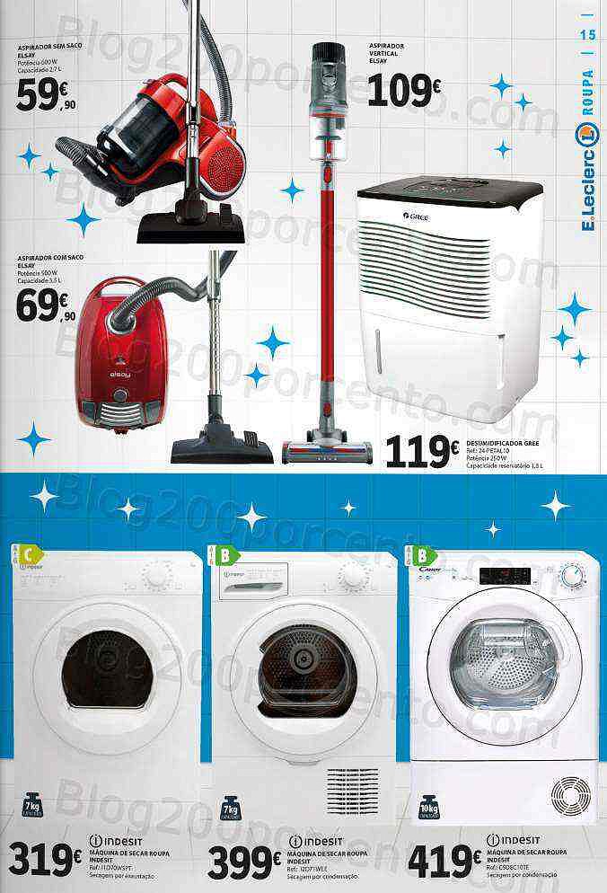 Antevisão Folheto E-LECLERC Têxtil e Limpeza Promoções de 26 dezembro a 8 janeiro