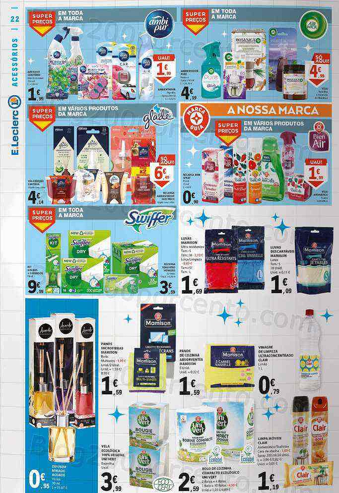 Antevisão Folheto E-LECLERC Têxtil e Limpeza Promoções de 26 dezembro a 8 janeiro
