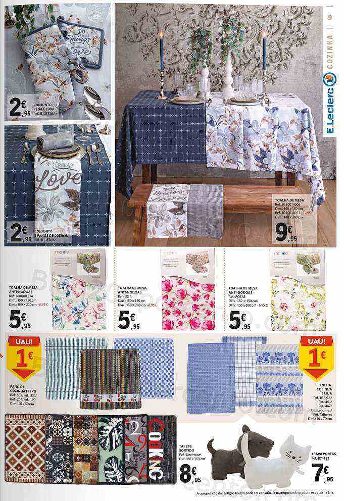 Antevisão Folheto E-LECLERC Têxtil e Limpeza Promoções de 26 dezembro a 8 janeiro