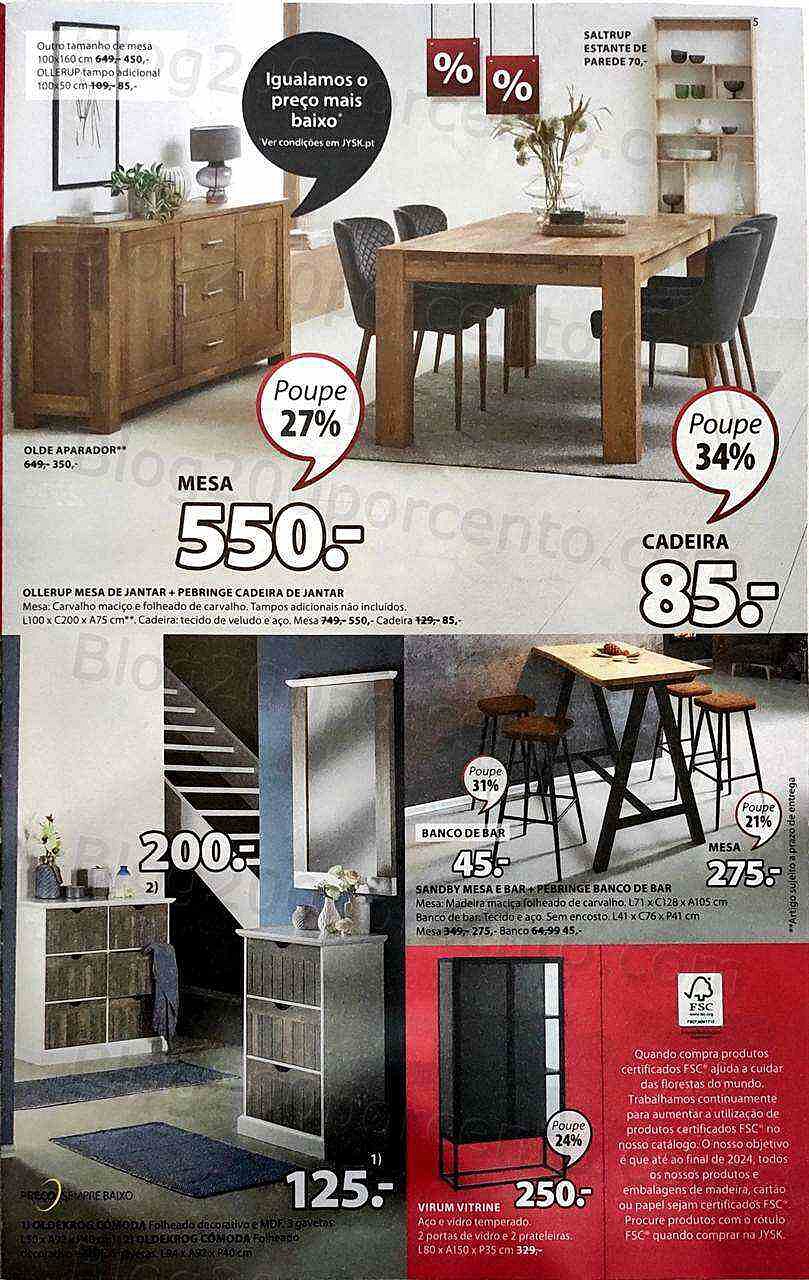 Antevisão Folheto JYSK Promoções de 5 janeiro a 1 fevereiro