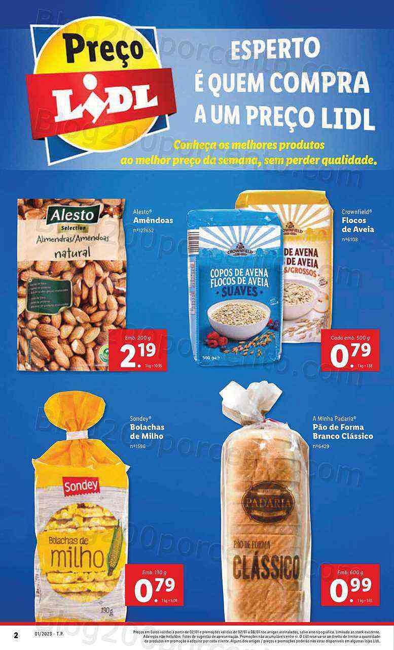 Antevisão Folheto LIDL Promoções de 2 a 8 janeiro