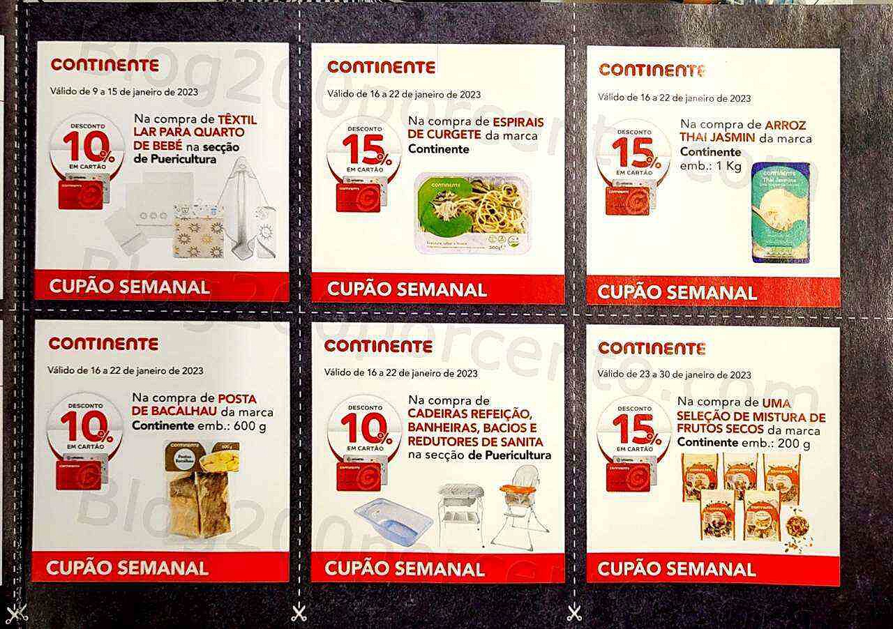 Antevisão Revista Magazine CONTINENTE janeiro e seus vales de desconto!