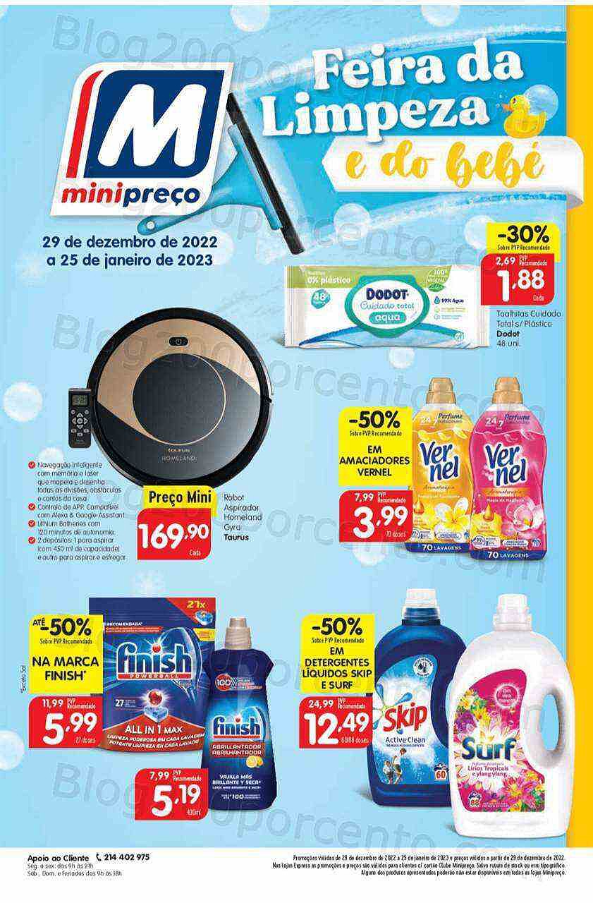 Antevisão Folheto MINIPREÇO Bazar Promoções de 29 dezembro a 25 janeiro