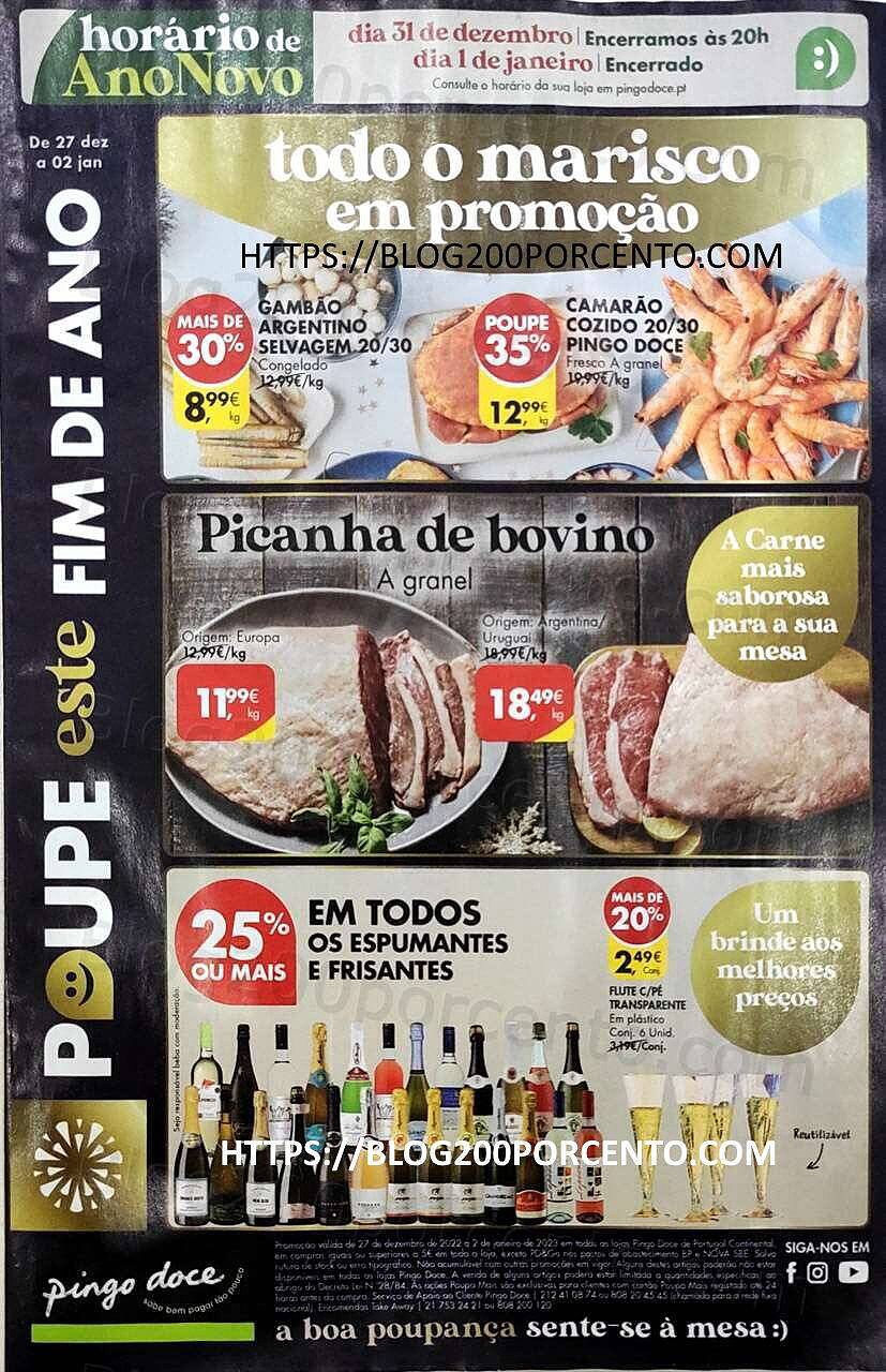 Antevisão Folheto PINGO DOCE Promoções de 27 dezembro a 2 janeiro