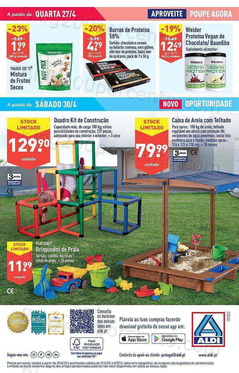 Antevisão Folheto ALDI Promoções de 27 abril a 3 maio