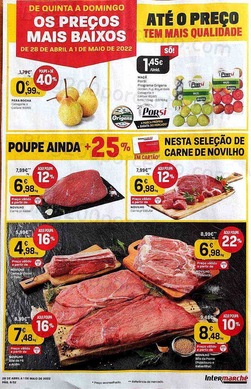 Antevisão Folheto INTERMARCHÉ Promoções de 28 abril a 4 maio