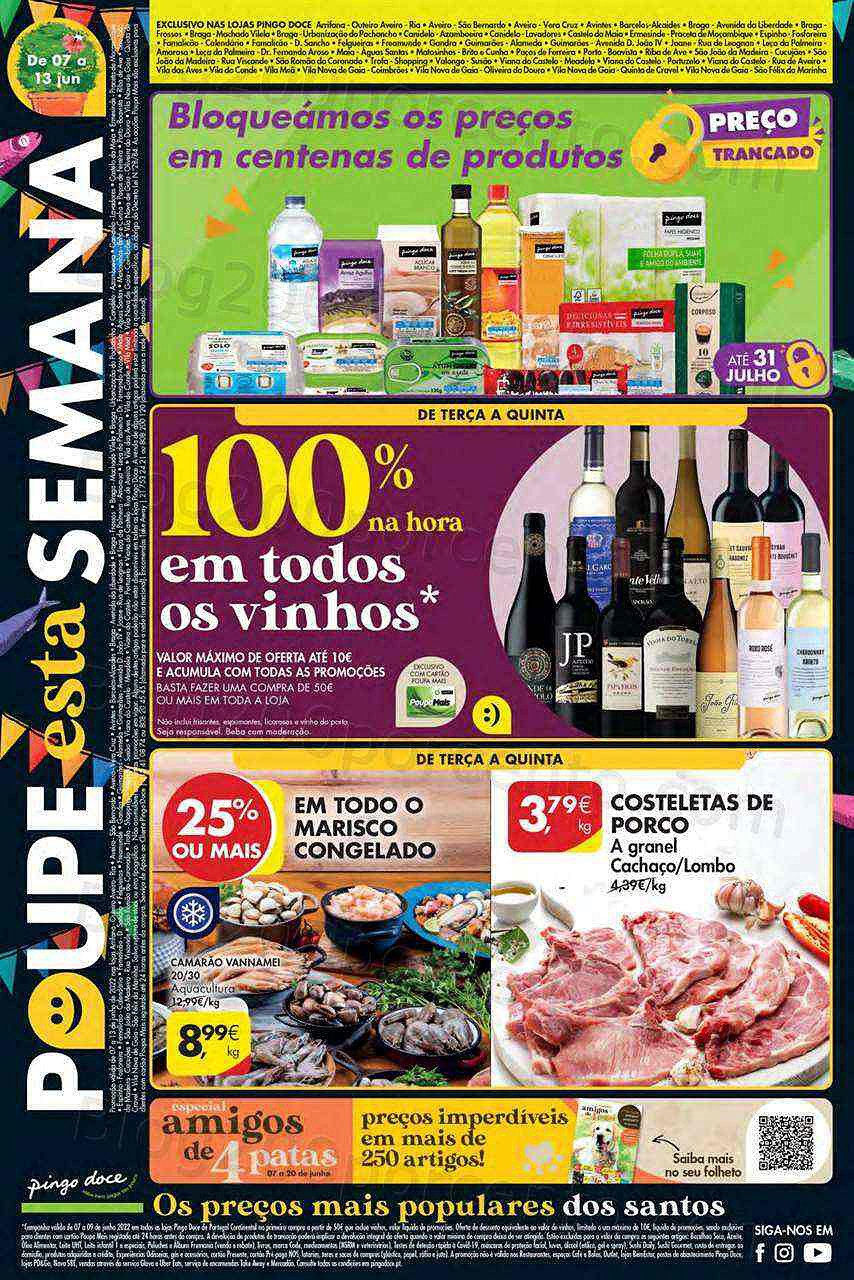 Antevisão Folheto PINGO DOCE Lojas Norte Promoções de 7 a 13 junho