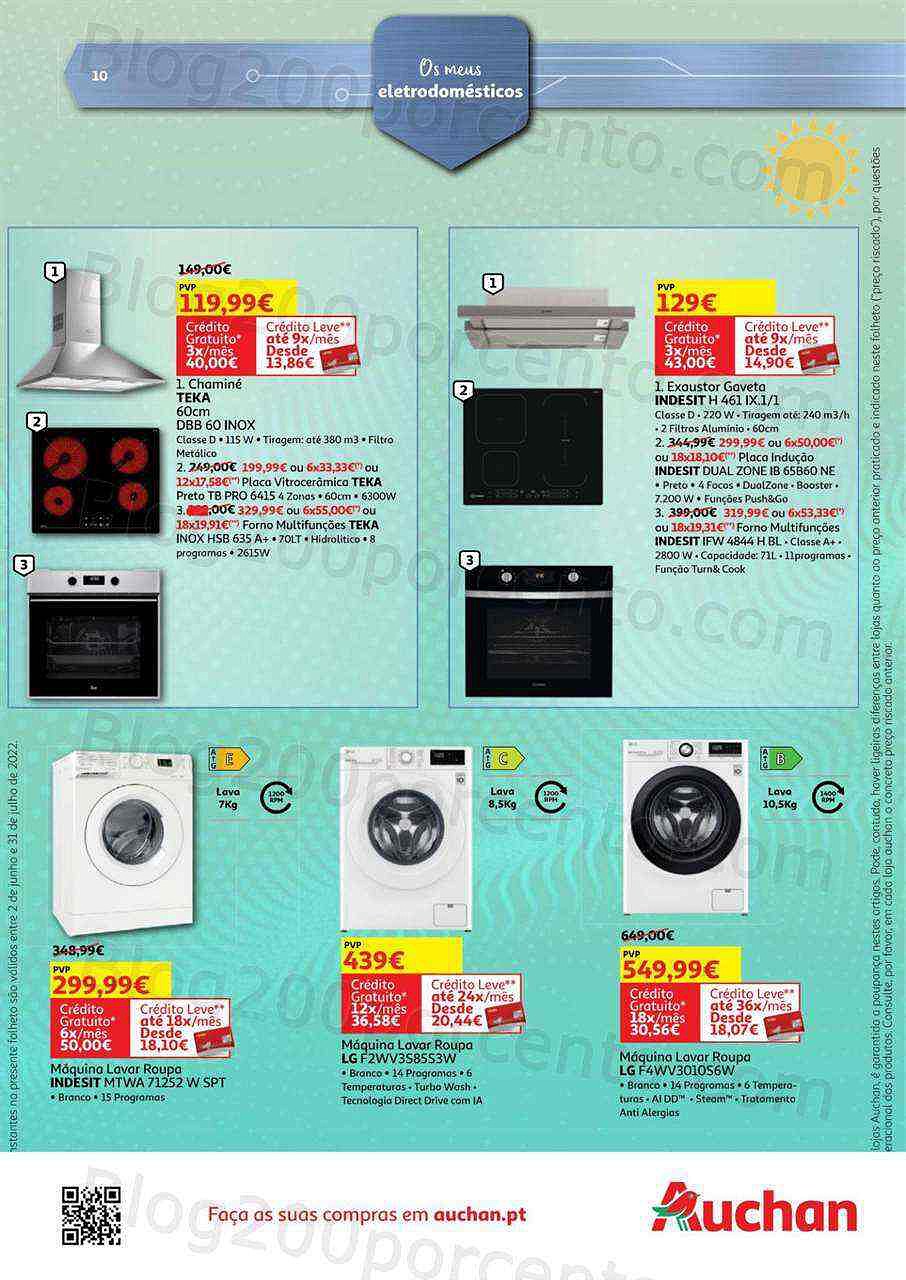 Antevisão Folheto AUCHAN Tecnologia Promoções de 24 junho a 4 julho