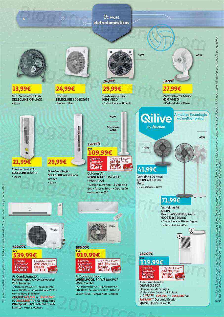 Antevisão Folheto AUCHAN Tecnologia Promoções de 24 junho a 4 julho