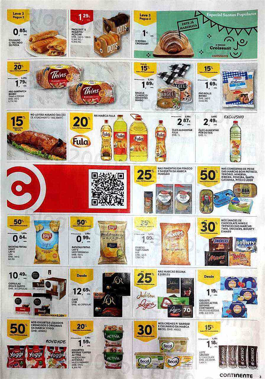 Antevisão Folheto CONTINENTE Promoções Fim de Semana 24 a 27 junho