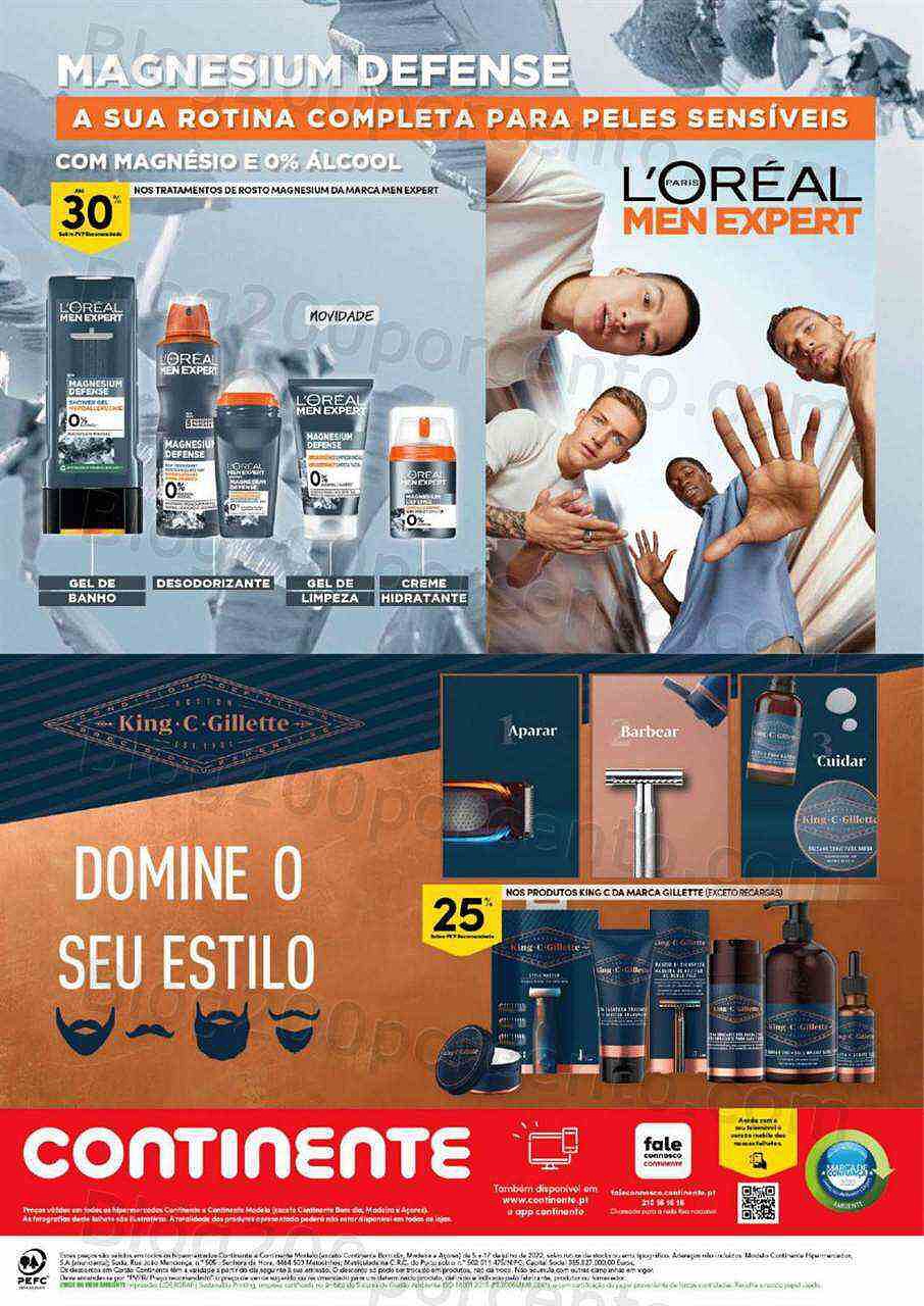 Antevisão Folheto CONTINENTE Homem Promoções de 5 a 17 julho