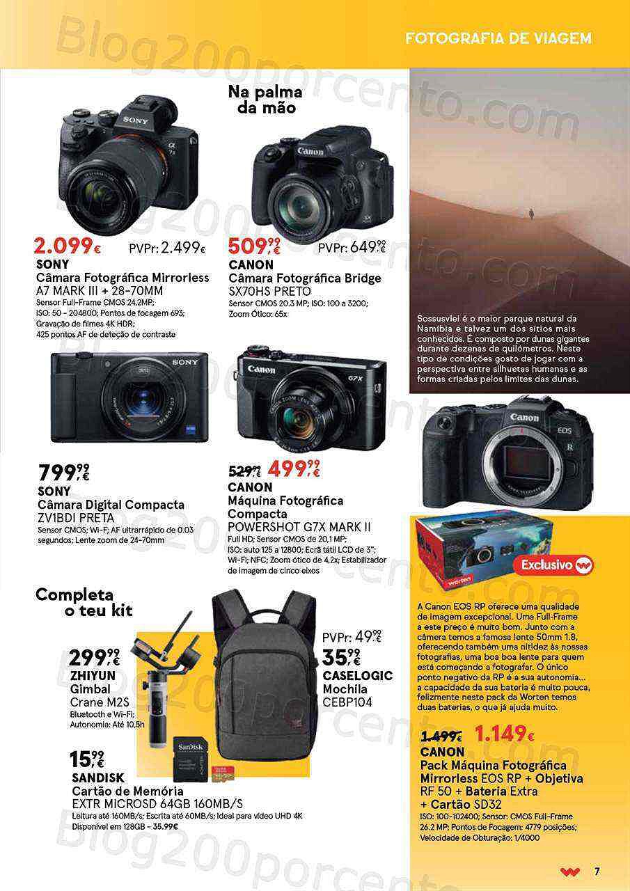 Antevisão Folheto WORTEN Especial Fotografia Promoções até 20 agosto