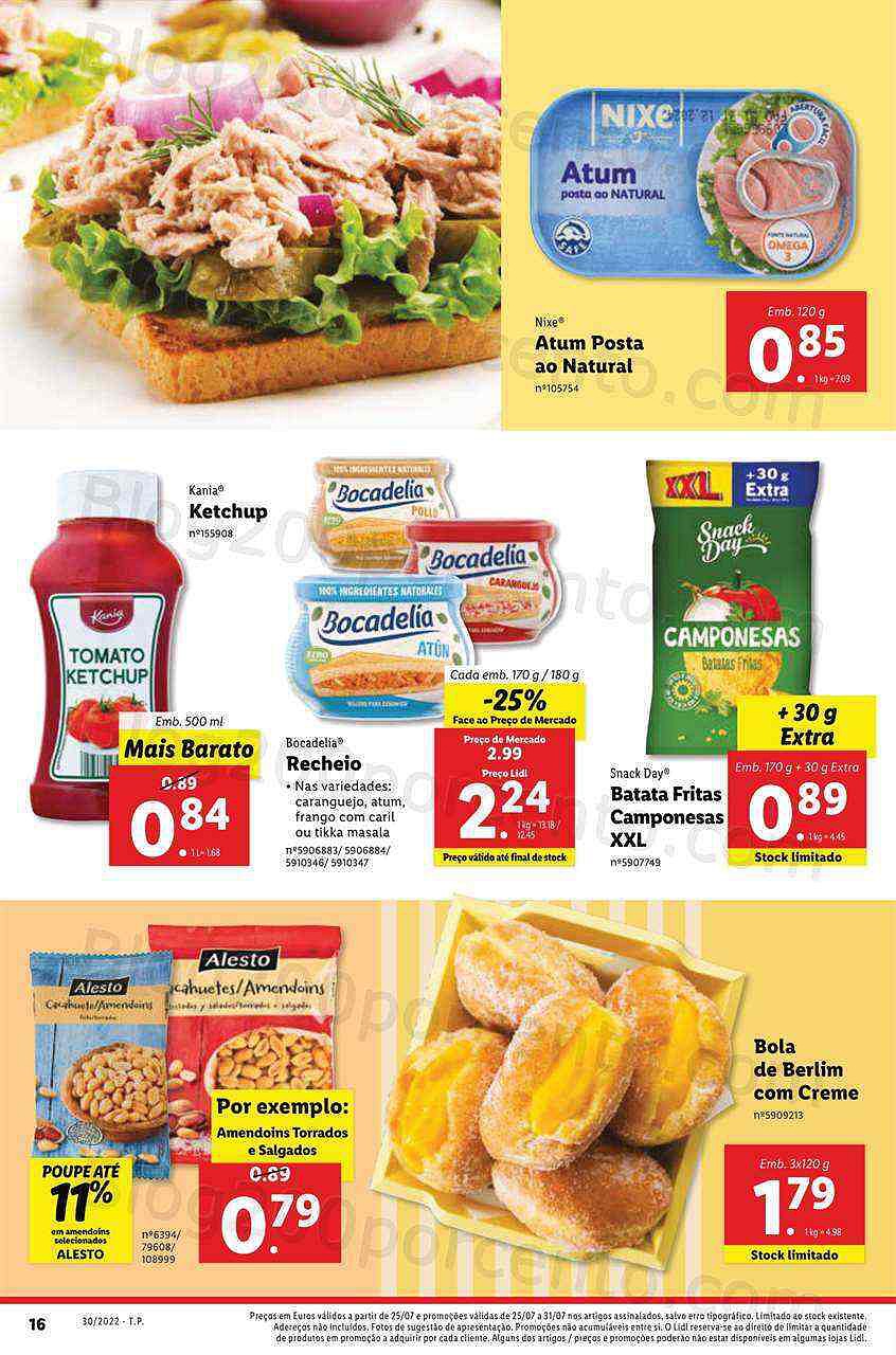 Antevisão Folheto LIDL Promoções de 25 a 31 julho digital