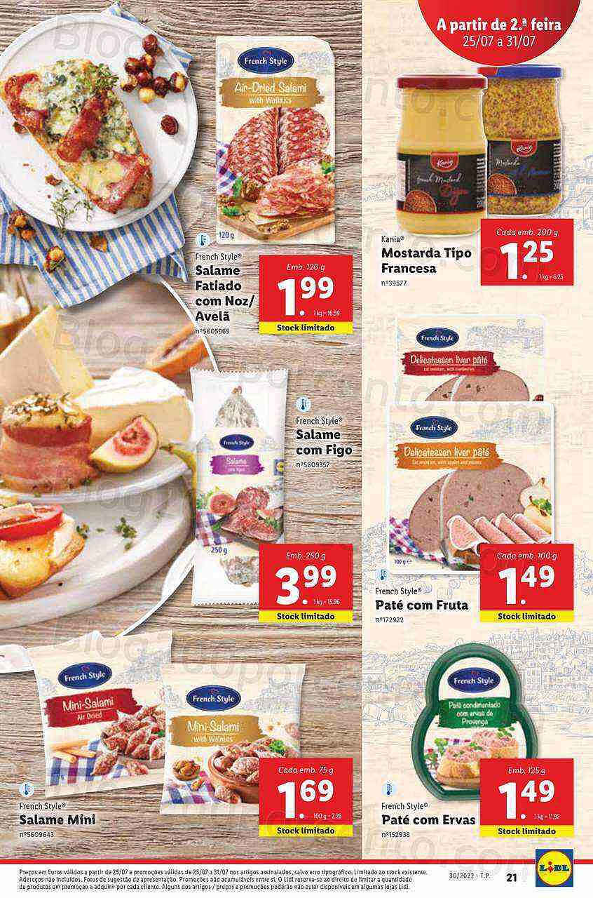 Antevisão Folheto LIDL Promoções de 25 a 31 julho digital