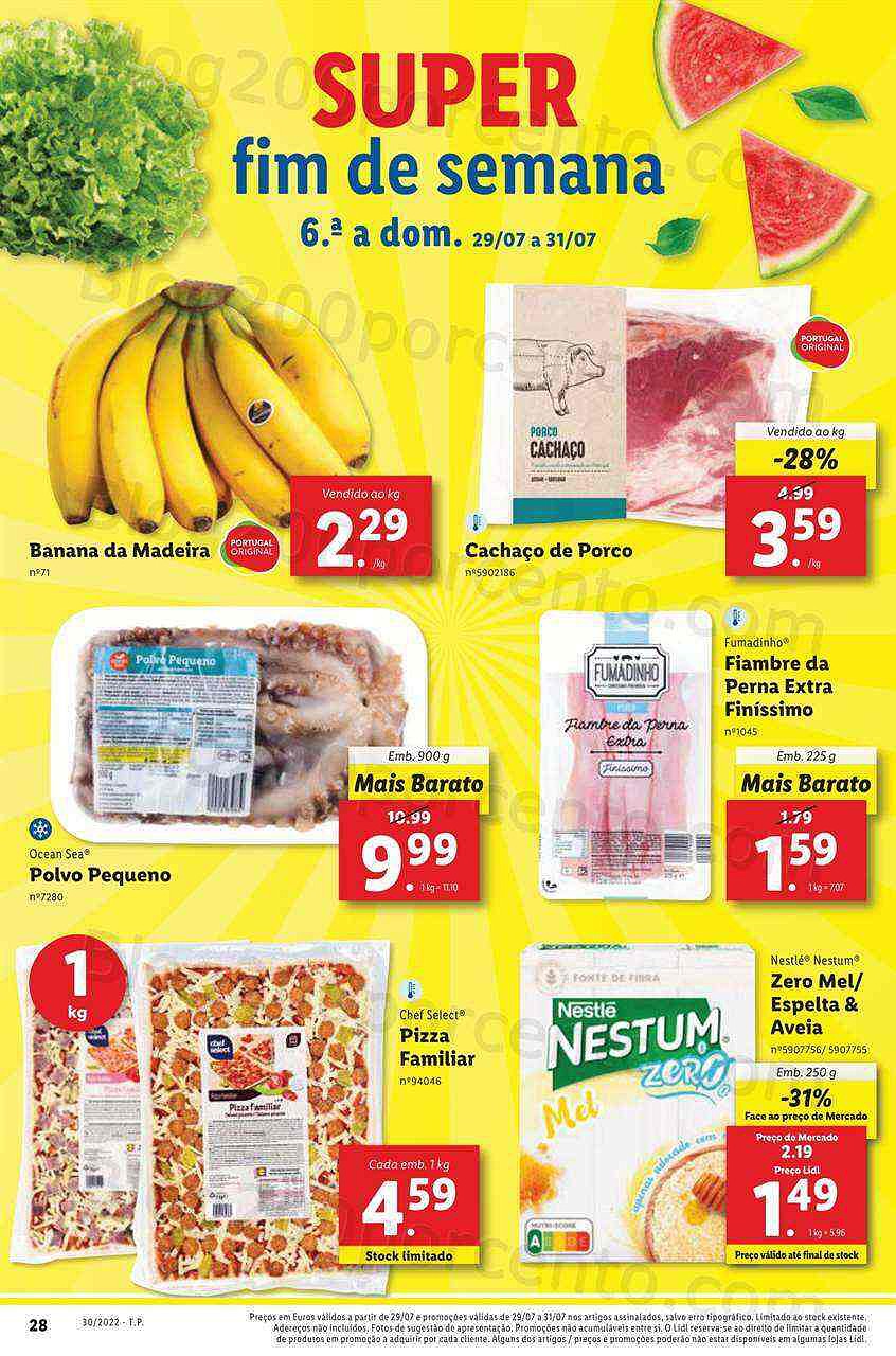 Antevisão Folheto LIDL Promoções de 25 a 31 julho digital