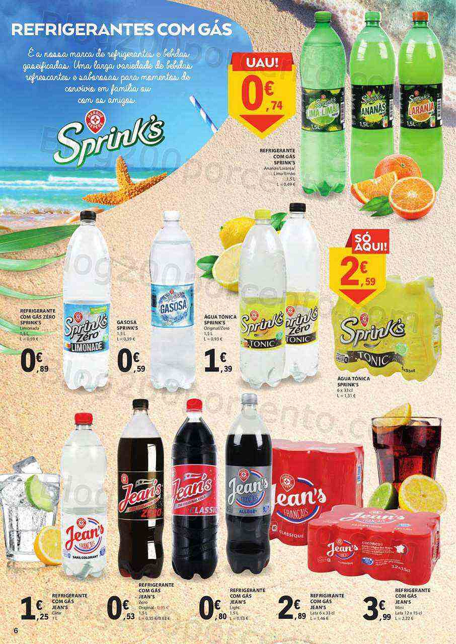 Antevisão Folheto E-LECLERC Bebidas de Verão Promoções de 1 agosto a 31 agosto