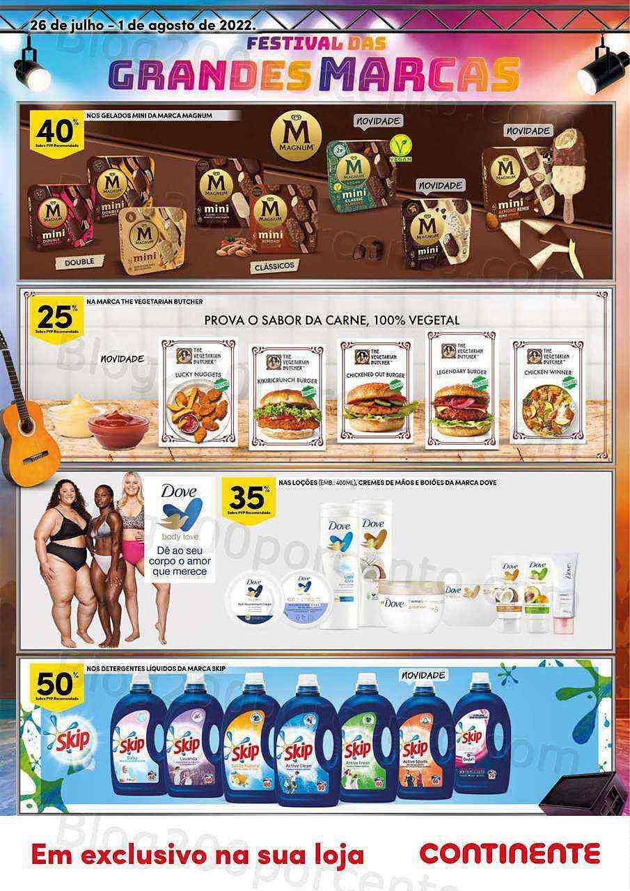 Antevisão Folheto CONTINENTE Festival de Verão Exclusivo Online - 26 julho a 1 agosto