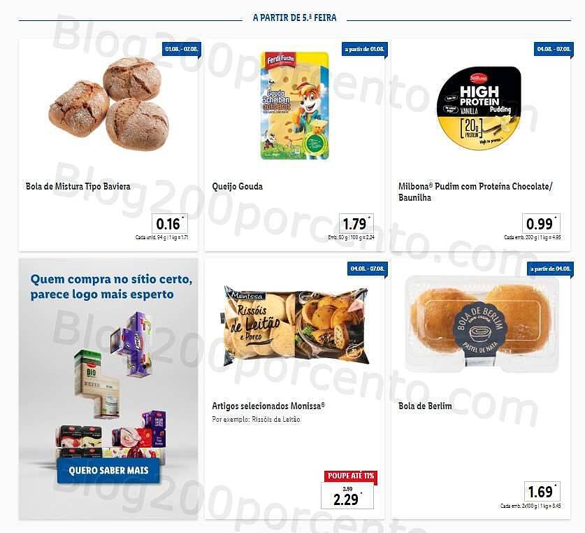 Antevisão Folheto LIDL Promoções de 1 a 7 agosto