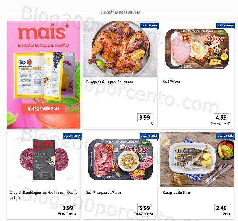 Antevisão Folheto LIDL Promoções de 1 a 7 agosto