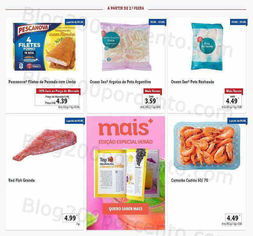 Antevisão Folheto LIDL Promoções de 1 a 7 agosto