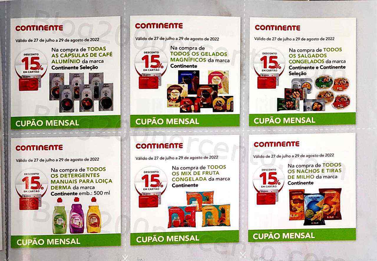 Antevisão CONTINENTE Magazine Agosto e os Seus Vales de Desconto