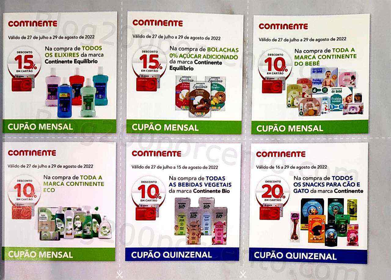 Antevisão CONTINENTE Magazine Agosto e os Seus Vales de Desconto