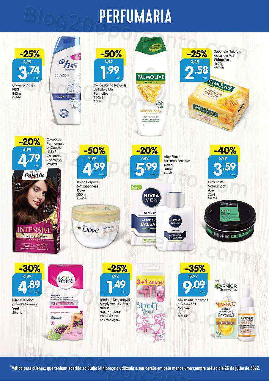 Antevisão Folheto Clube MINIPREÇO Promoções de 28 julho a 3 agosto