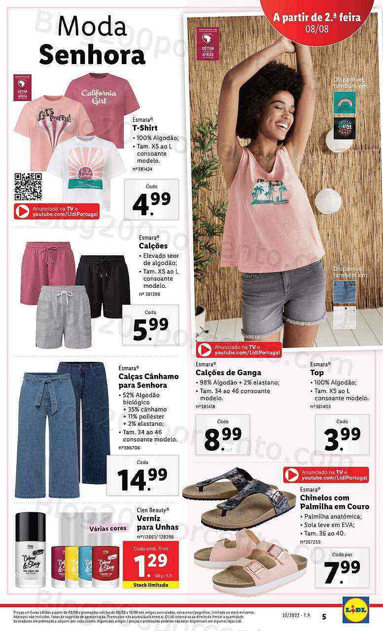 Antevisão Folheto LIDL Promoções de 8 agosto a 14 agosot