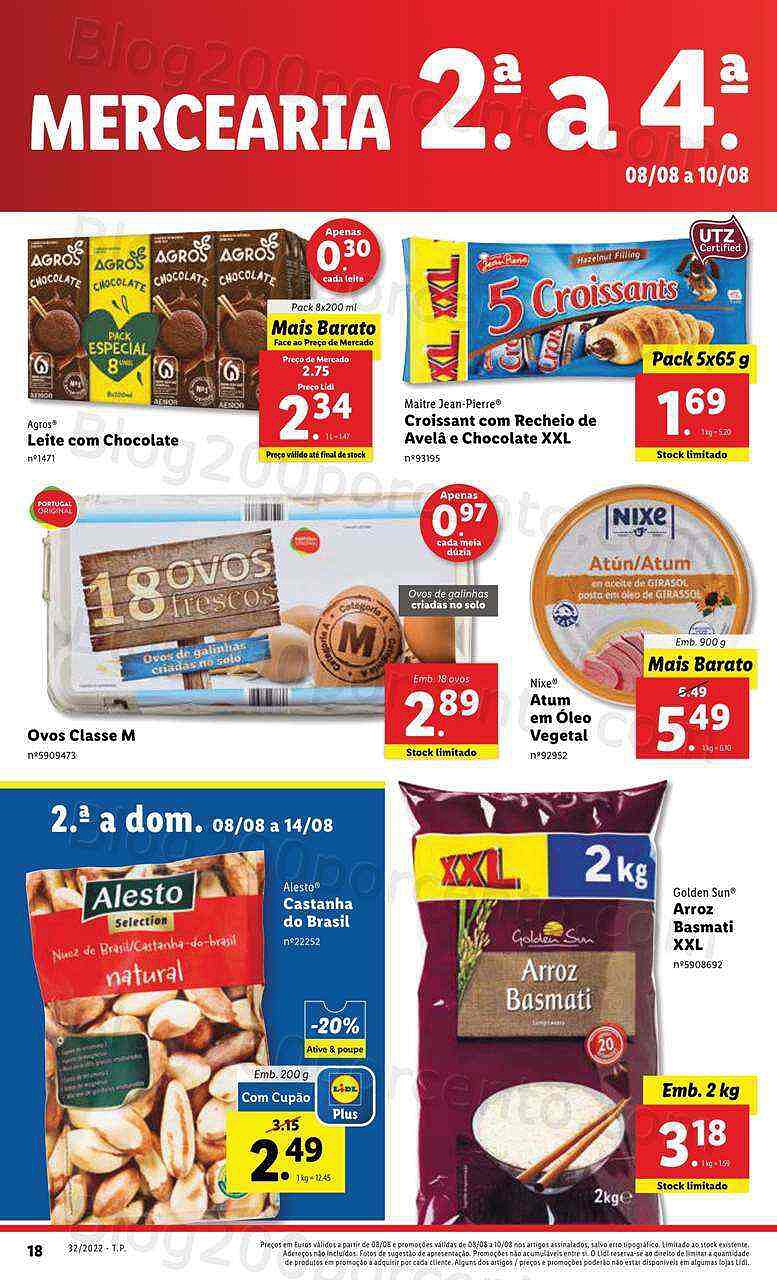 Antevisão Folheto LIDL Promoções de 8 agosto a 14 agosot