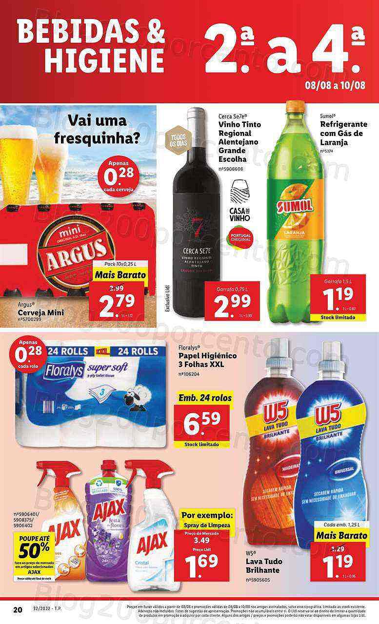 Antevisão Folheto LIDL Promoções de 8 agosto a 14 agosot