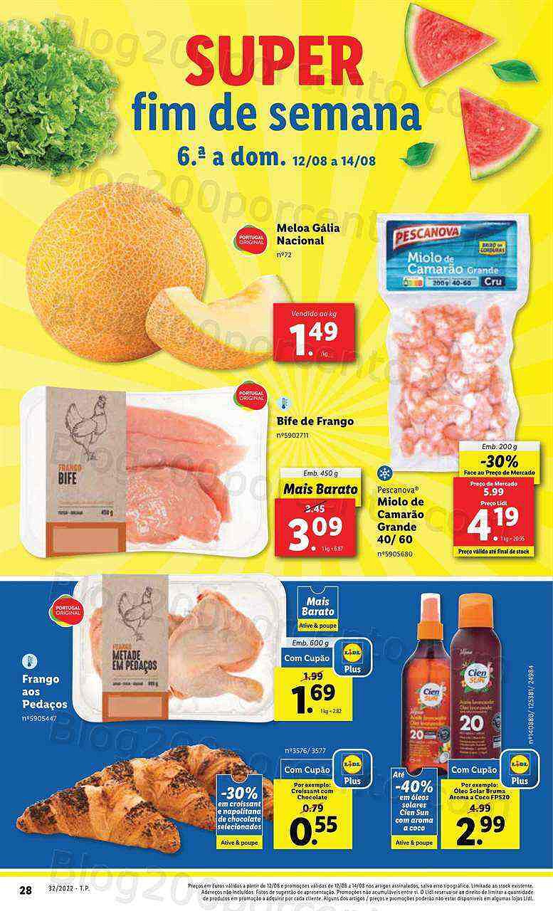 Antevisão Folheto LIDL Promoções de 8 agosto a 14 agosot