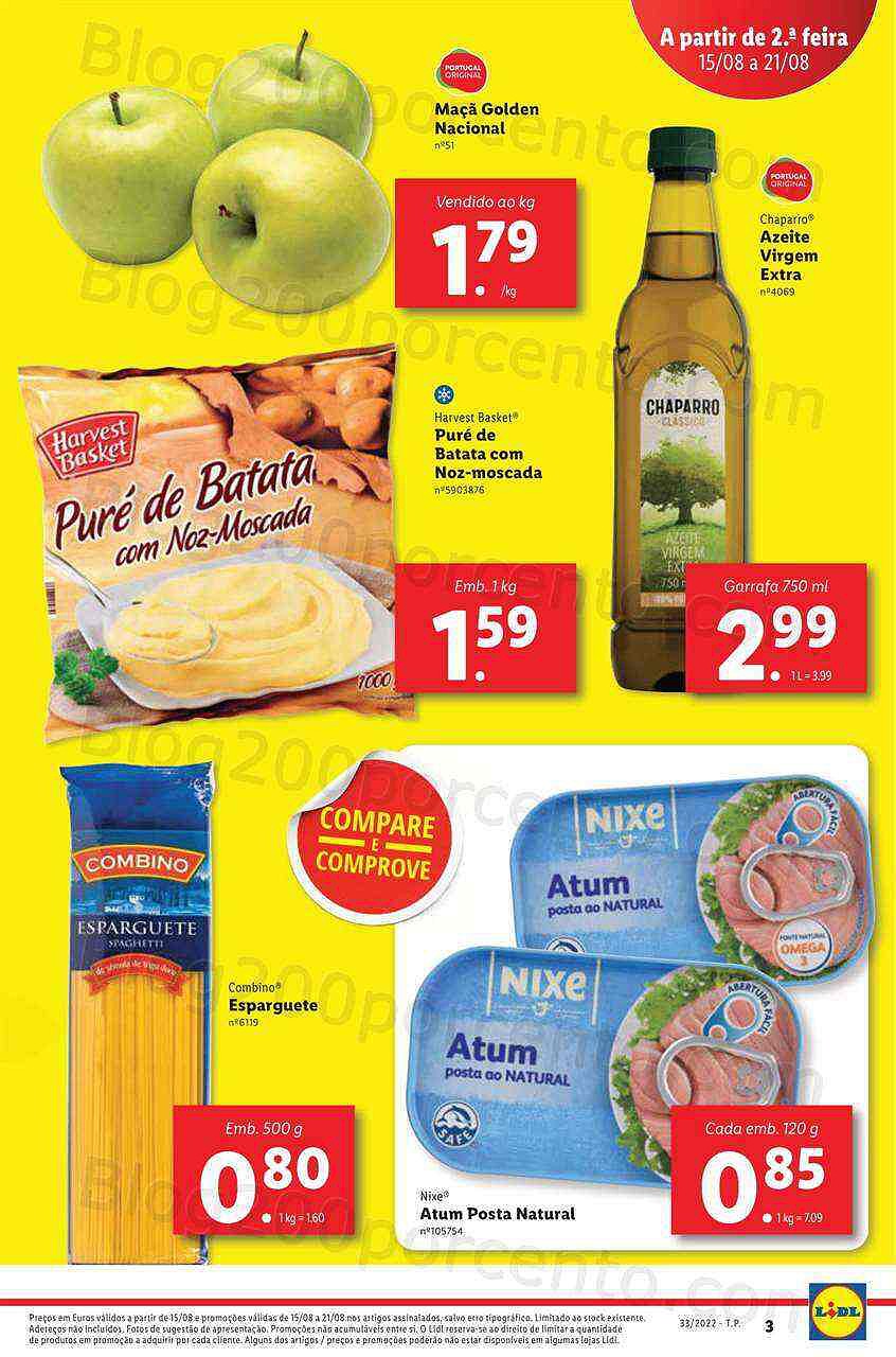 Antevisão Folheto LIDL Compare e Comprove Promoções de 15 a 21 agosto