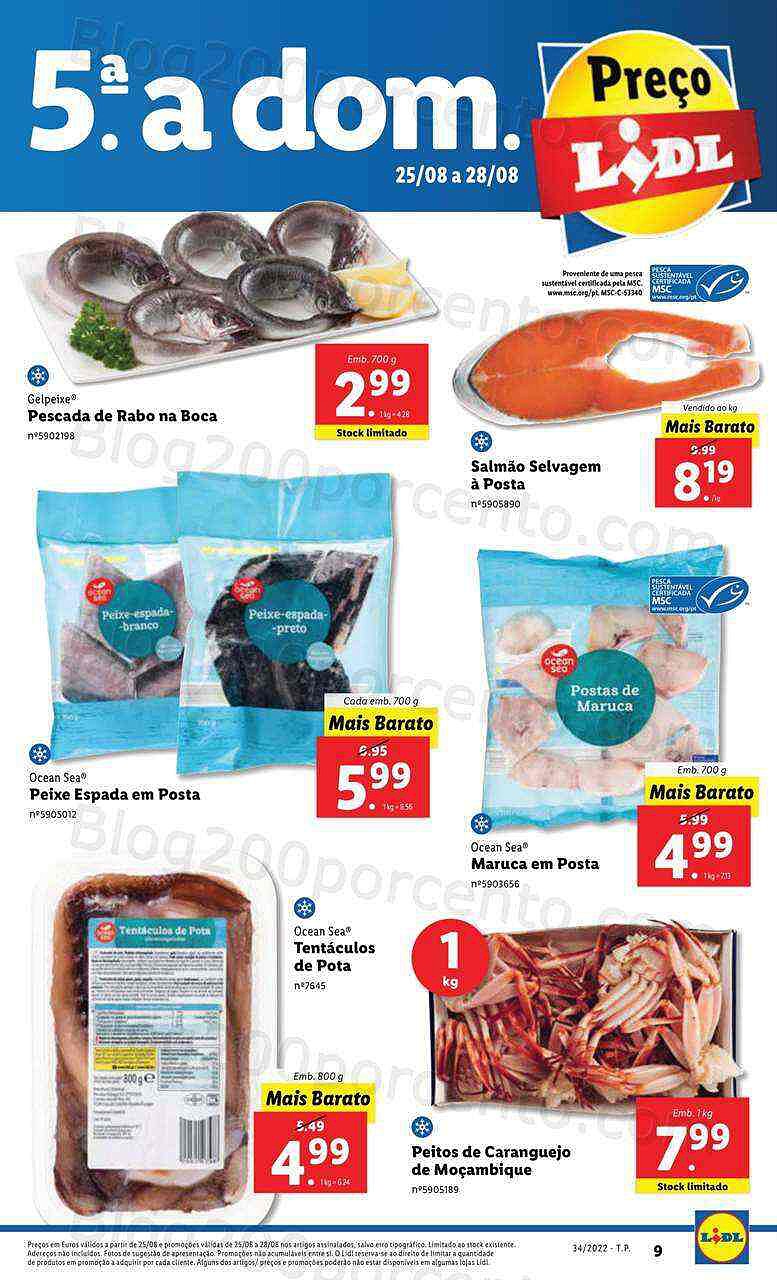 Antevisão Folheto LIDL Promoções de 25 a 28 agosto - quinta a domingo
