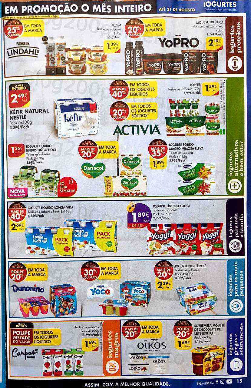 Antevisão Folheto PINGO DOCE Promoções de 9 agosto a 15 agosto