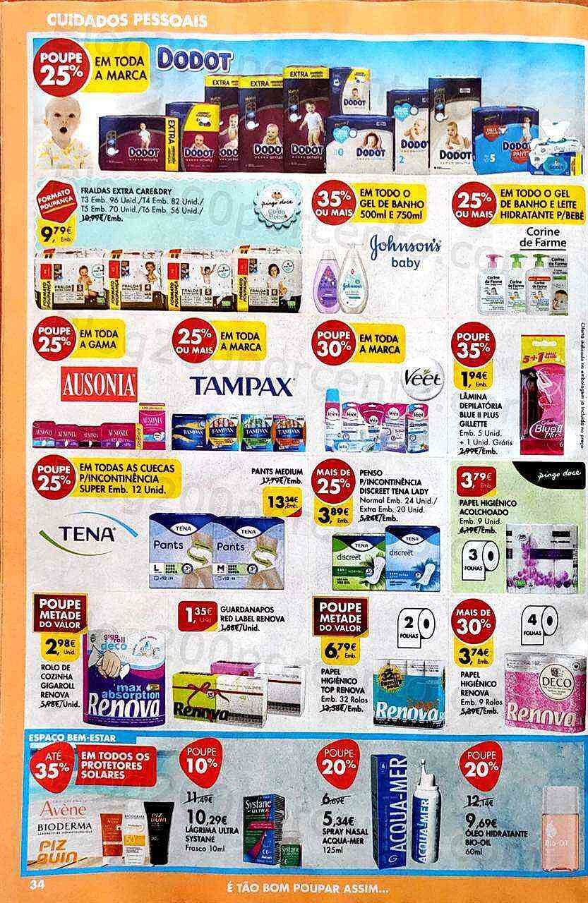 Antevisão Folheto PINGO DOCE Higiene e Beleza Promoções de 9 a 15 agosto
