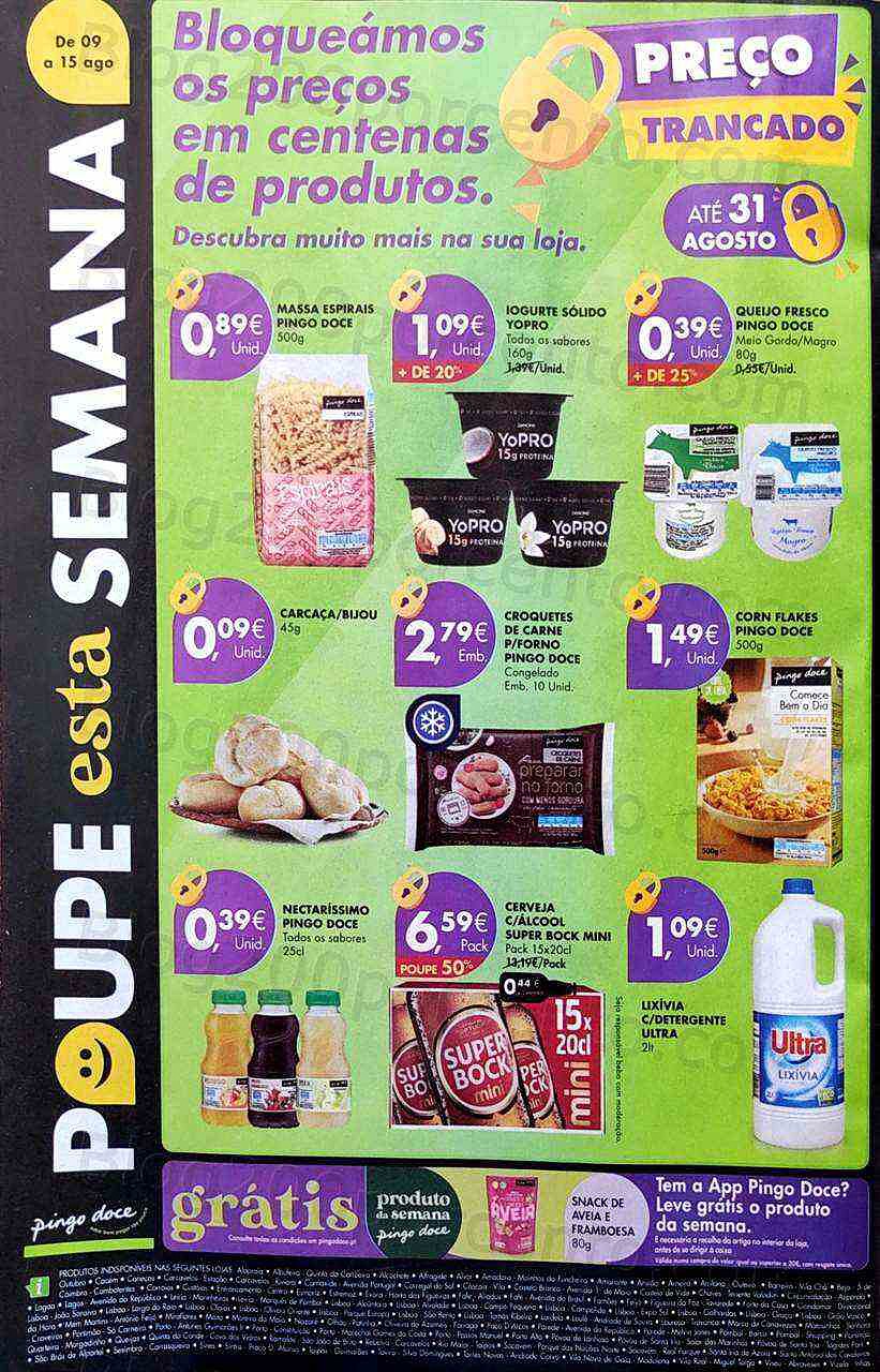 Antevisão Folheto PINGO DOCE Promoções de 9 agosto a 15 agosto