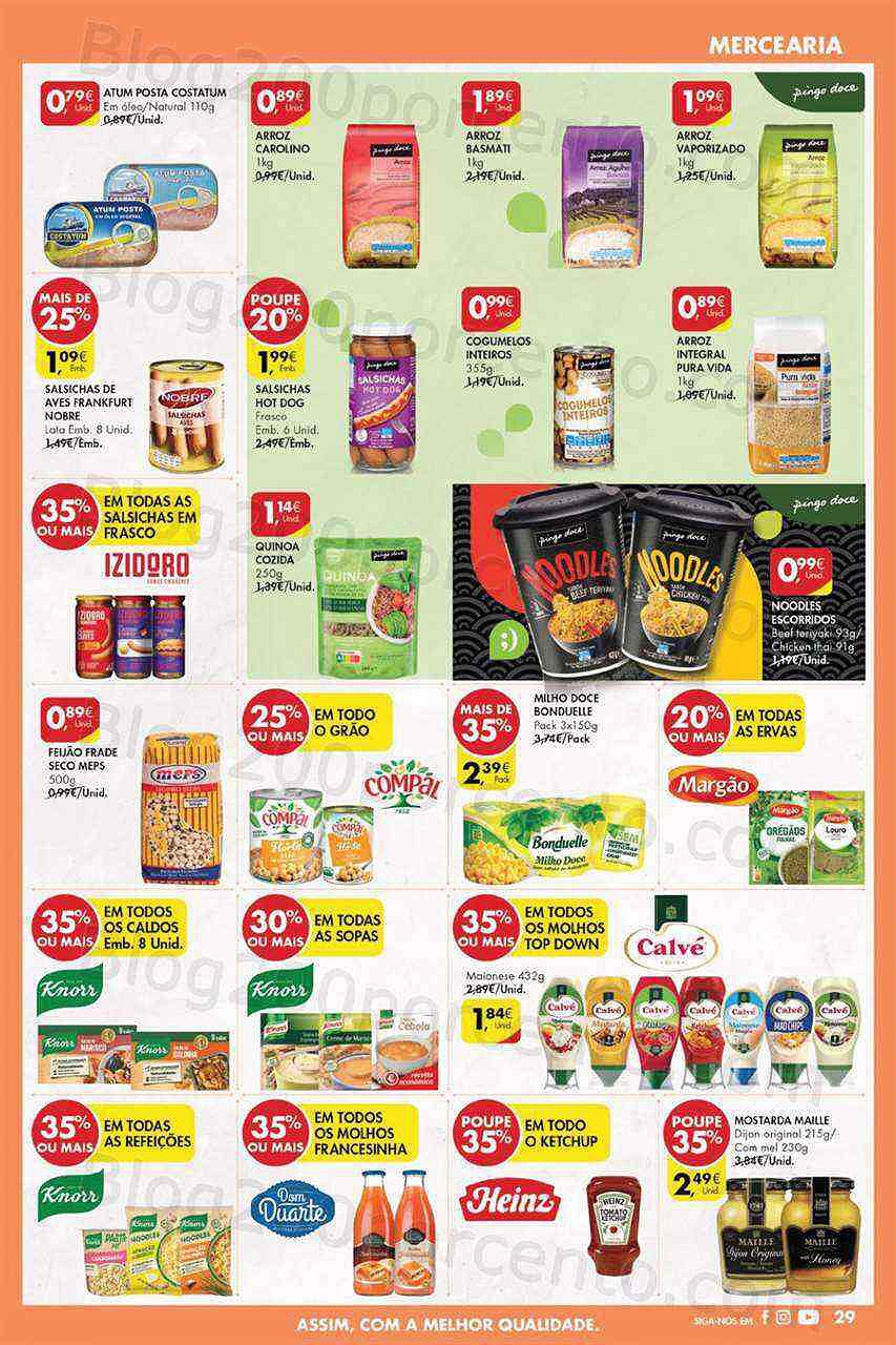 Antevisão Folheto PINGO DOCE Lojas Grandes Promoções de 9 a 15 agosto