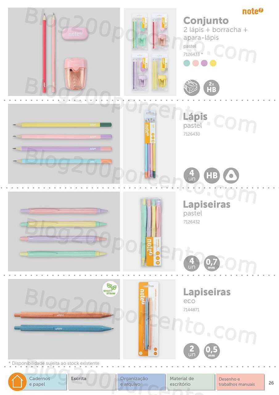 Antevisão Folheto  NOTE Regresso às Aulas - Papelaria 2022-2023