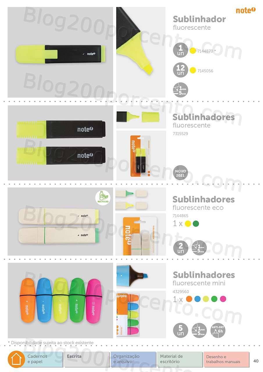 Antevisão Folheto  NOTE Regresso às Aulas - Papelaria 2022-2023