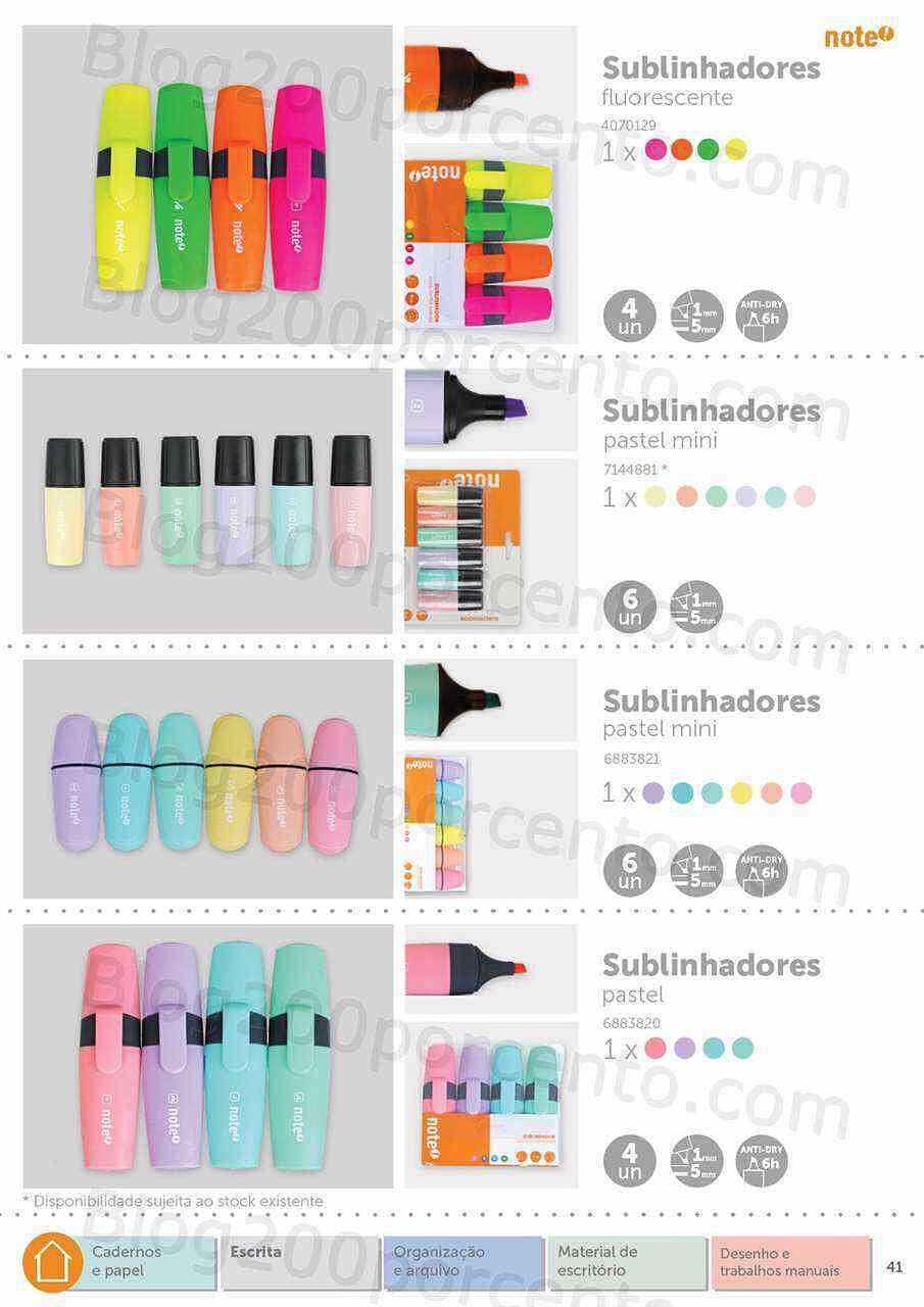 Antevisão Folheto  NOTE Regresso às Aulas - Papelaria 2022-2023