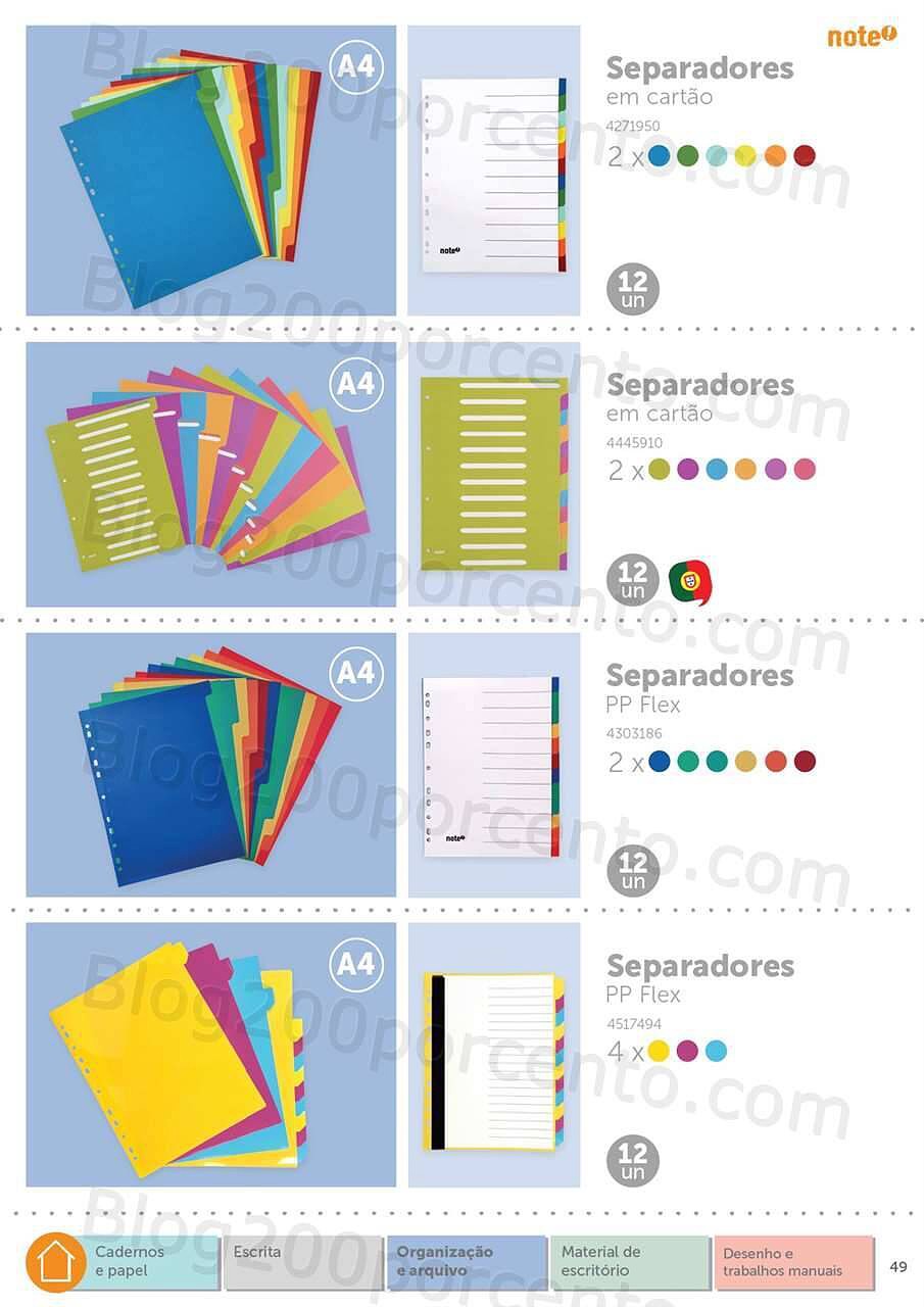 Antevisão Folheto  NOTE Regresso às Aulas - Papelaria 2022-2023