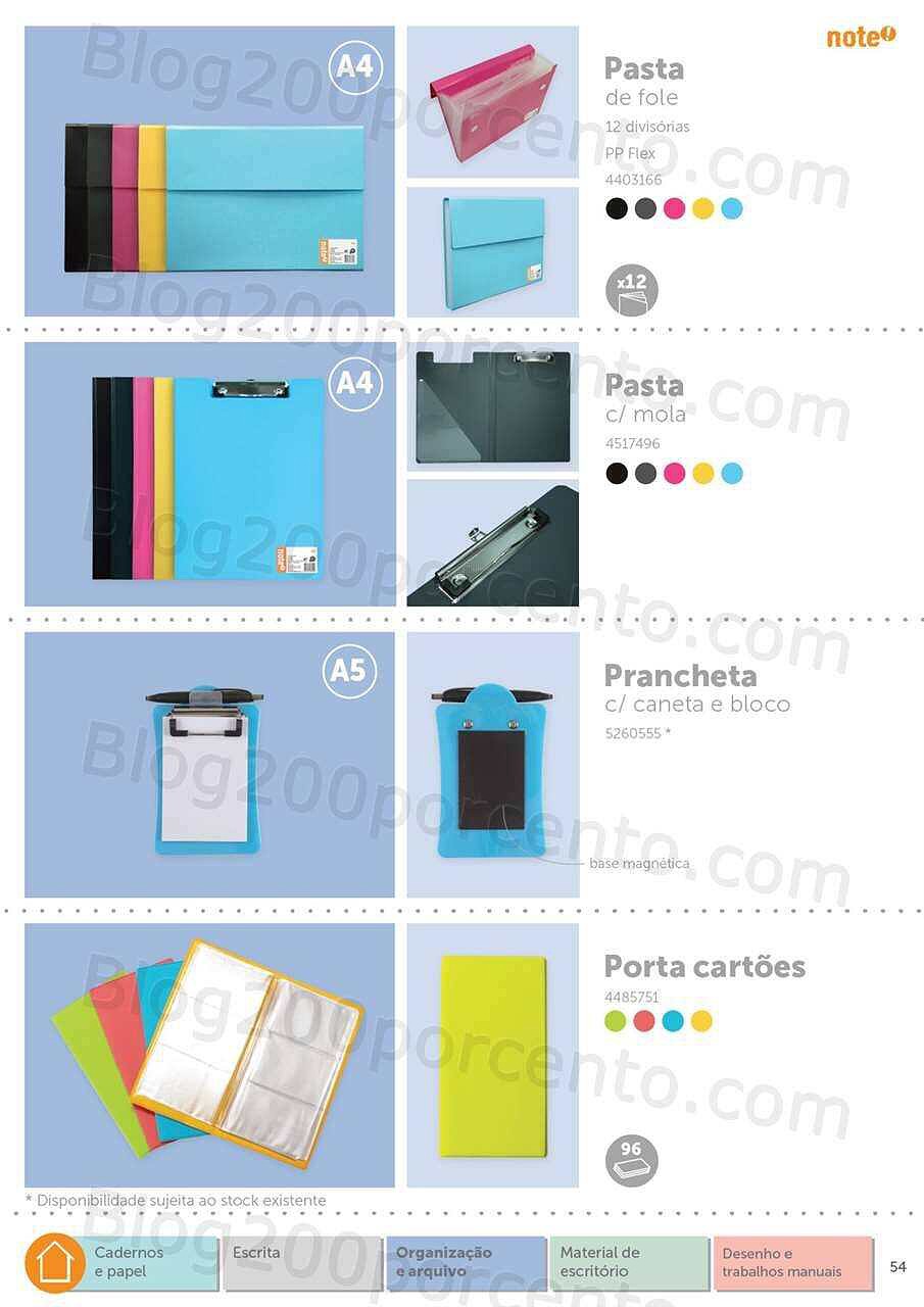 Antevisão Folheto  NOTE Regresso às Aulas - Papelaria 2022-2023