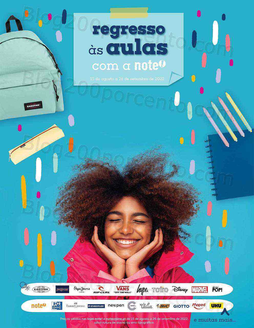 Antevisão Folheto NOTE Regresso às Aulas Promoções até 26 setembro