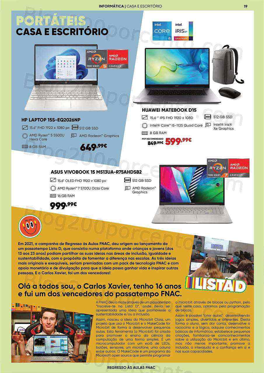 Antevisão Folheto FNAC Regresso às Aulas Promoções de 24 agosto a 29 setembro
