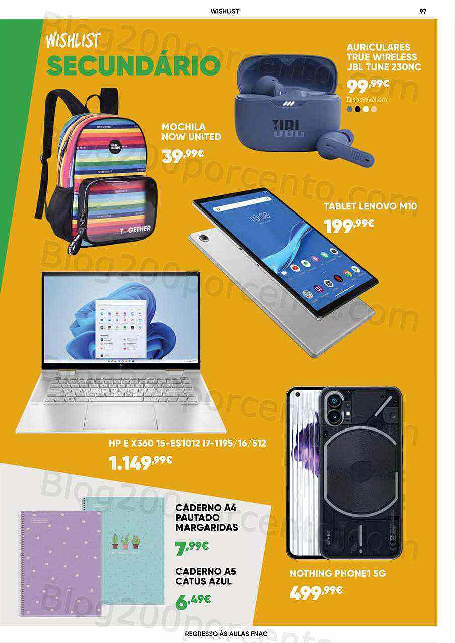 Antevisão Folheto FNAC Regresso às Aulas Promoções de 24 agosto a 29 setembro