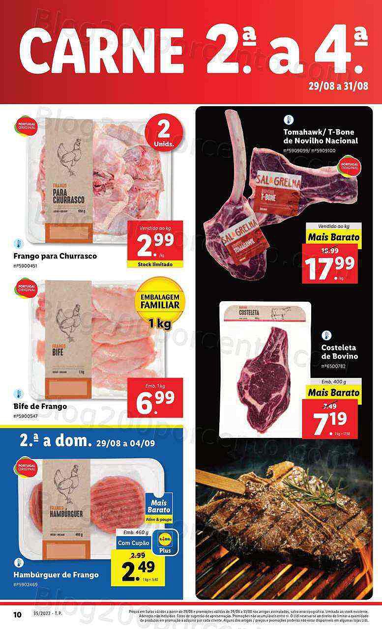 Antevisão Folheto LIDL Promoções de 29 a 31 agosto - segunda a quarta