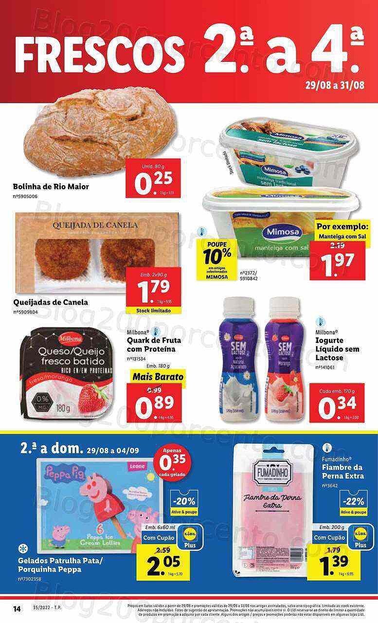 Antevisão Folheto LIDL Promoções de 29 a 31 agosto - segunda a quarta